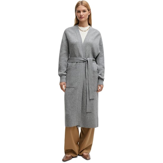 Women's Boss V-Neck Long Sleeve Dressing Gown in Silver - Image 2