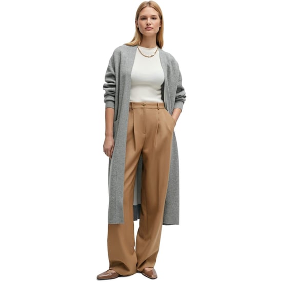 Women's Boss V-Neck Long Sleeve Dressing Gown in Silver - Image 5
