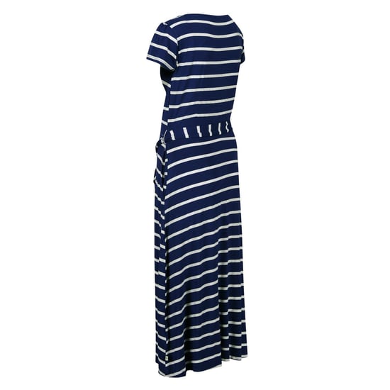 Women's Regatta Maisyn V-Neck Maxi T-Shirt Dress in Navy/WhitStr - Image 2