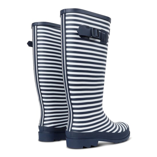 Women's Regatta Fairweath Rain Boots with Lug Sole in Navy/WhitStr - Image 3