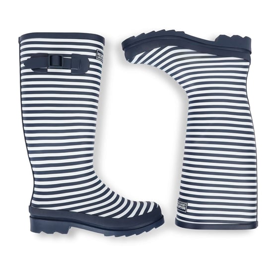 Women's Regatta Fairweath Rain Boots with Lug Sole in Navy/WhitStr - Image 4