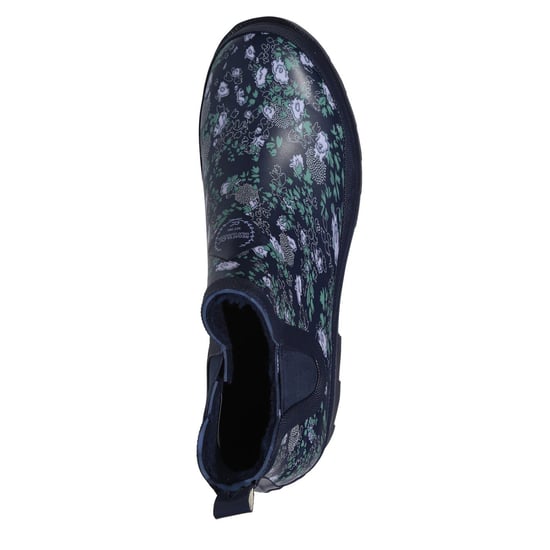 Women's Regatta Harper Floral Rain Boots with Lug Sole in Navy/Floral - Image 5