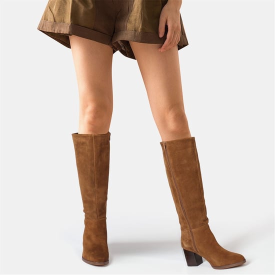 Women's Biba Suede Knee High Boot Ladies in Brown - Image 1
