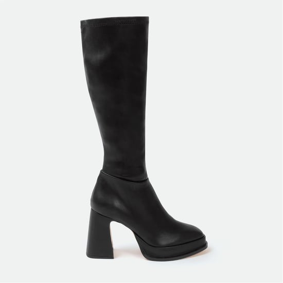 Women's I Saw It First Saw It First Knee High Boots Woman in Black - Image 1