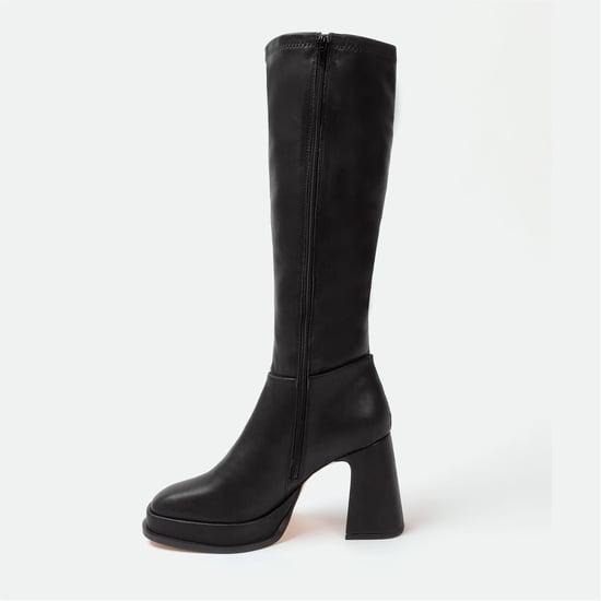 Women's I Saw It First Saw It First Knee High Boots Woman in Black - Image 3
