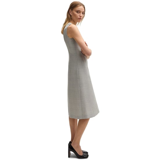 Women's Boss Dimala V-Neck Sleeveless Knee Length Dress in Open Miscellans - Image 4