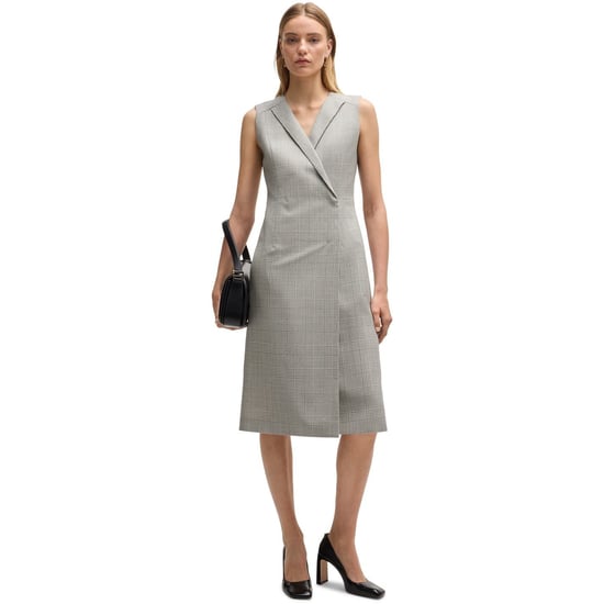 Women's Boss Dimala V-Neck Sleeveless Knee Length Dress in Open Miscellans - Image 6