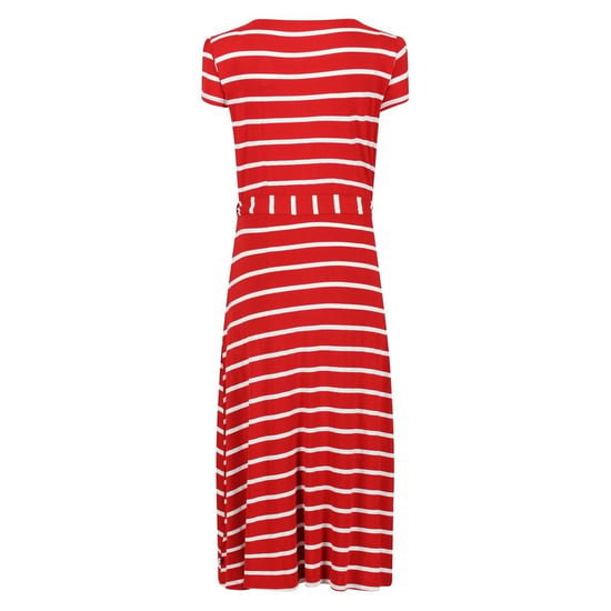 Women's Regatta Maisyn V-Neck Short Sleeve Maxi Dress in TruRd/WhtStr - Image 2