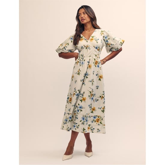 Women's Nobodys Child Clover V-Neck Midi Dress in Multi - Image 2