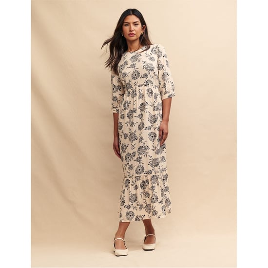Women's Nobodys Child Rachel Crew Neck Midi Dress in Cream - Image 1