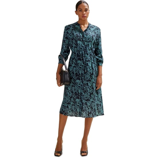 Women's Boss Collared Neck Midi Dress in Open Misc - Image 3