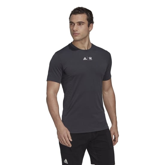 Men's adidas New York Graphic Regular Fit T-Shirt in Grey - Image 2