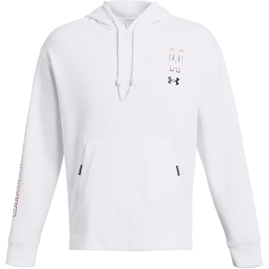Men's Under Armour Pride Hooded Relaxed Fit Sweatshirt in White - Image 1