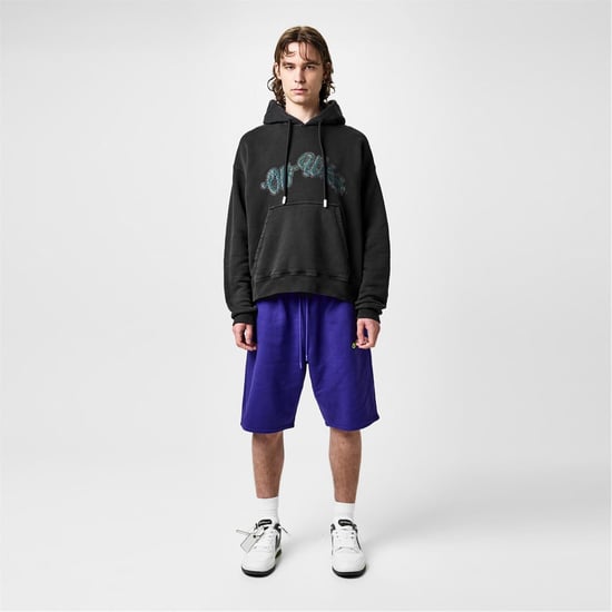 Men's Off White Bacchus Skate Hoodie in Black - Image 4