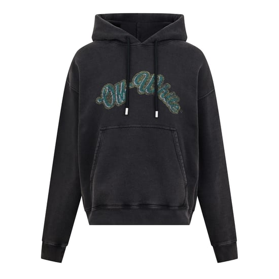 Men's Off White Bacchus Skate Hoodie in Black - Image 5