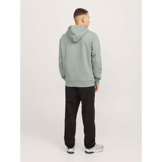 Men's Jack and Jones Basic Hoodie in Iceberg Green - Image 3