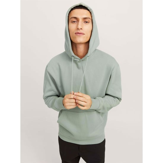 Men's Jack and Jones Basic Hoodie in Iceberg Green - Image 6
