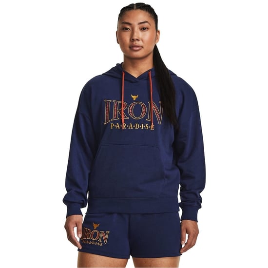 Women's Under Armour Rock Hooded Relaxed Fit Sweatshirt in Blue - Image 2