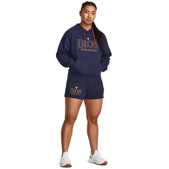 Women's Under Armour Rock Hooded Relaxed Fit Sweatshirt in Blue - Image 4