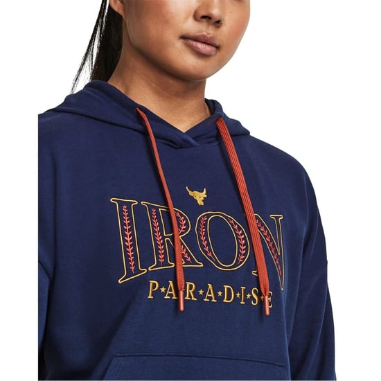 Women's Under Armour Rock Hooded Relaxed Fit Sweatshirt in Blue - Image 5
