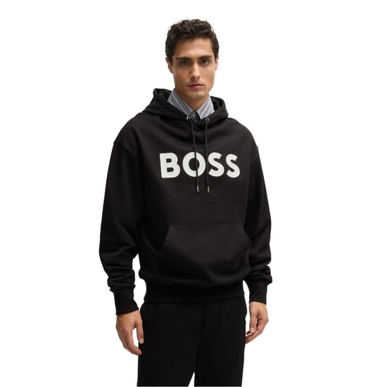 Men's Boss Sullivan Lettering Polo Shirt in Black - Image 1