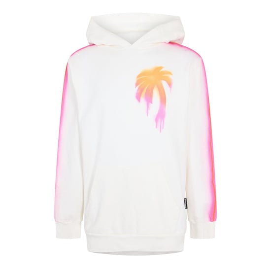 Men's Palm Angels Palm Palm Hoodie in White Multi - Image 2