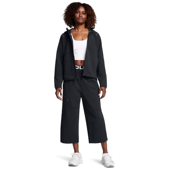 Women's Under Armour Full-Zip Long Sleeve Sweatshirt in Black - Image 5