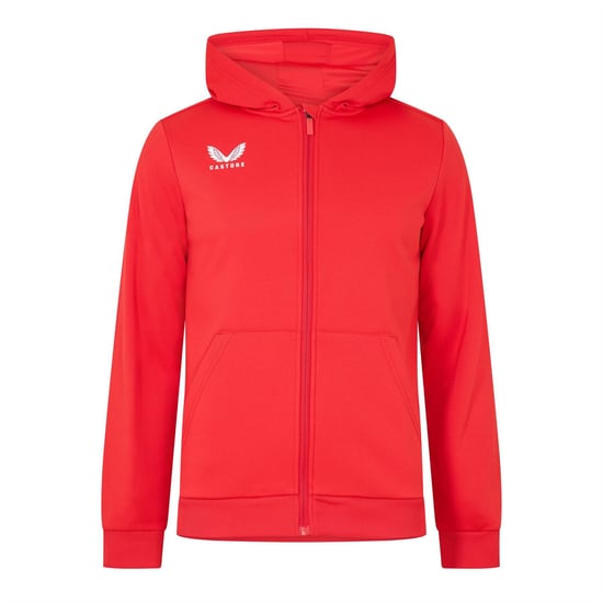 Men's Castore Zip Br Hoody in True Red - Image 1
