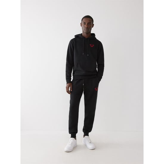 Men's True Religion Buddha Pllovr in Black - Image 1