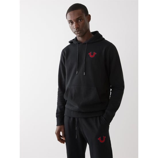 Men's True Religion Buddha Pllovr in Black - Image 2