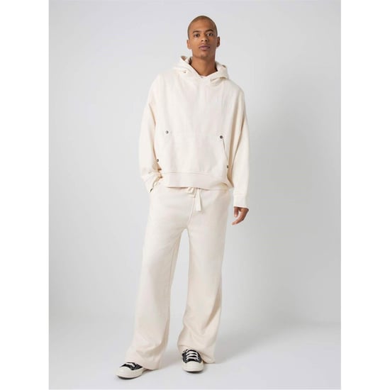 Men's True Religion Hooded Relaxed Fit Logo Sweatshirt in Off White - Image 4