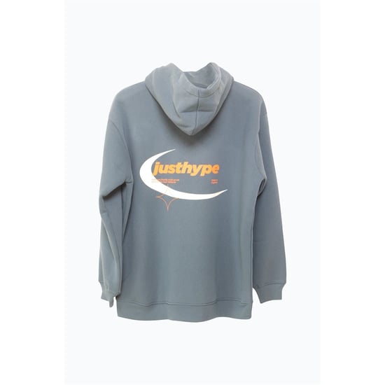 Men's Hype Moon Hooded Regular Fit Sweatshirt in Blue - Image 2