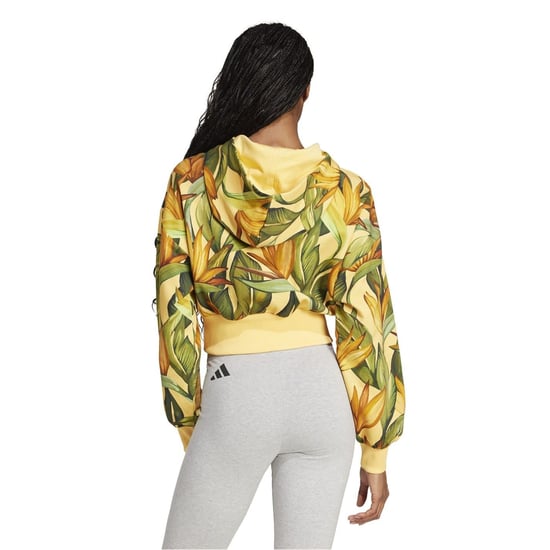 Women's adidas X Farm Hoodie in Spark/Gld/Grn - Image 3
