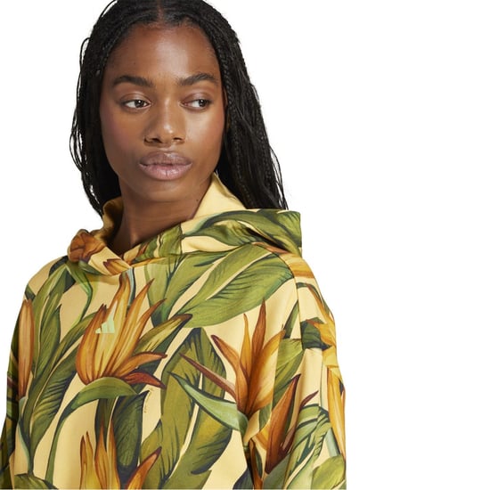 Women's adidas X Farm Hoodie in Spark/Gld/Grn - Image 5