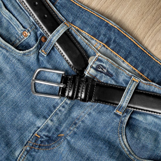 Black Belt for Men, 1.25” Genuine Leather Belt, Premium Classic Belt - Image 2