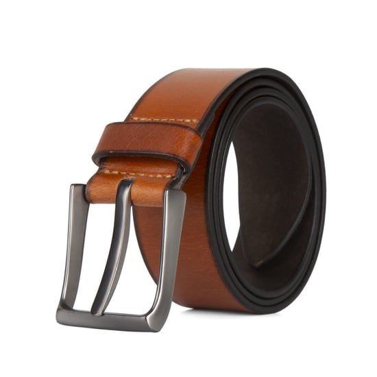 Mens Tan Belt, Leather Belt for Men 1.5” Full Grain Premium leather - Image 1