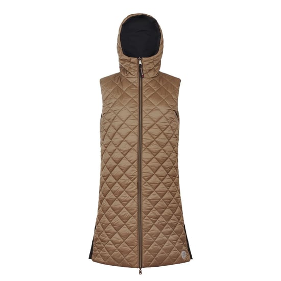Women's Museum Solid Patterned Hooded Gilet in Black - Image 5