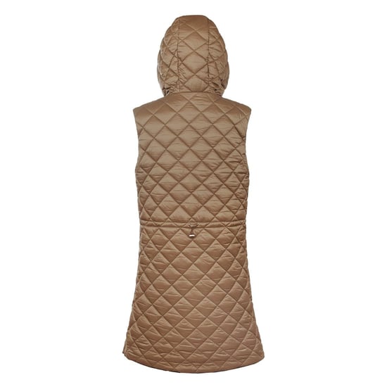 Women's Museum Solid Patterned Hooded Gilet in Black - Image 6