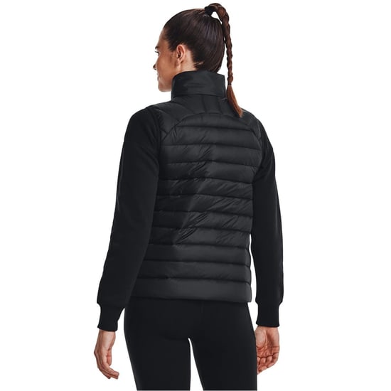 Women's Under Armour Women's Solid Patterned Gilet in Black - Image 3