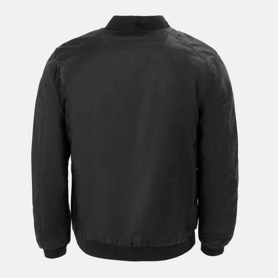 Men's Firetrap Wash Bomber in Black - Image 3
