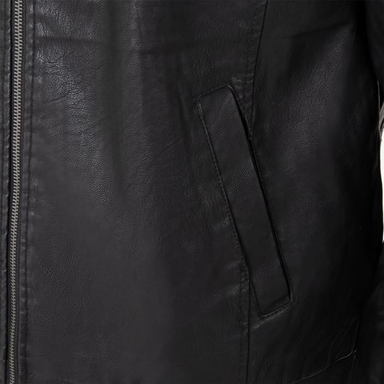 Men's Firetrap Wash Bomber in Black - Image 5