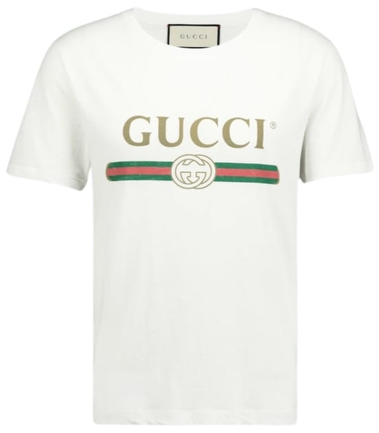 Classic Interlock Printed Logo T-Shirt in White - Image 2