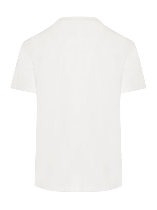 Small VLOGO Patch Embroidered T-Shirt in White - Image 2