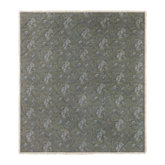 Wylder Hermione Ruffled 100% Cotton Floral Bedspread, Moss - Image 4
