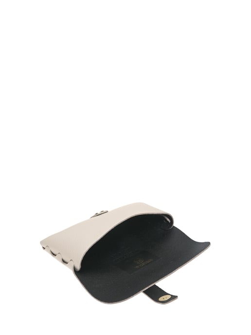 Roberta M Beige Rundleer zonnebril hoesje - Image 3