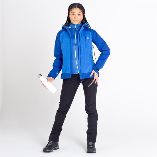 Women's Dare 2b Era Waterproof Jacket in StrBlu/SpcBl - Image 2