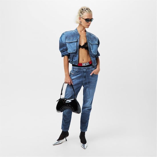 Women's Diesel Fyza Jog Pant jn in Blue Denim - Image 6
