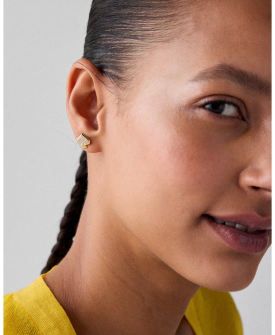 Everyday Spade Pavé Studs - Image 2