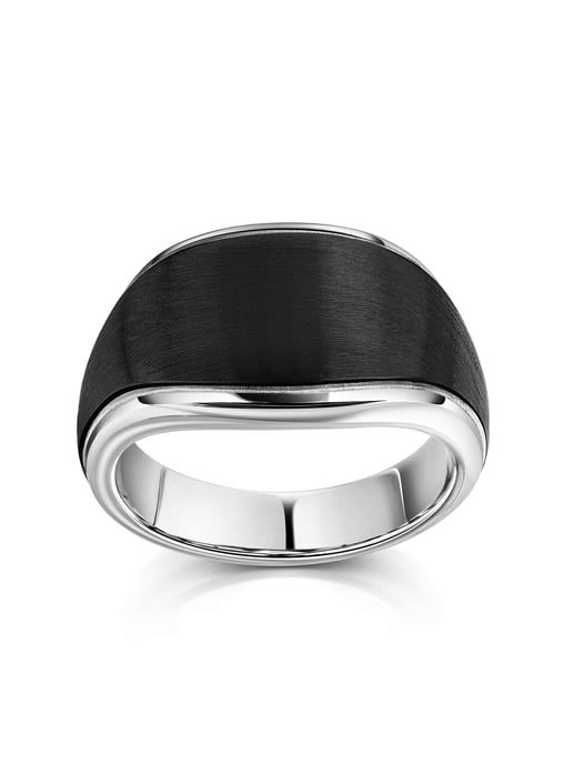 Zeeme Stainless Steel Ring Stainless steel PVD black - Image 2