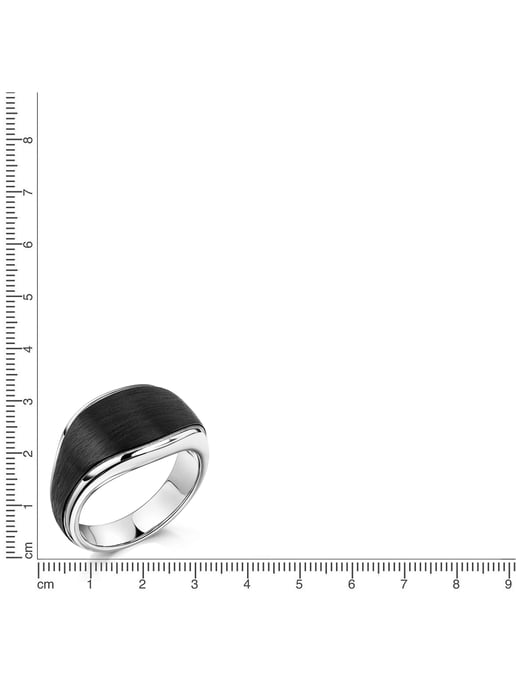 Zeeme Stainless Steel Ring Stainless steel PVD black - Image 3
